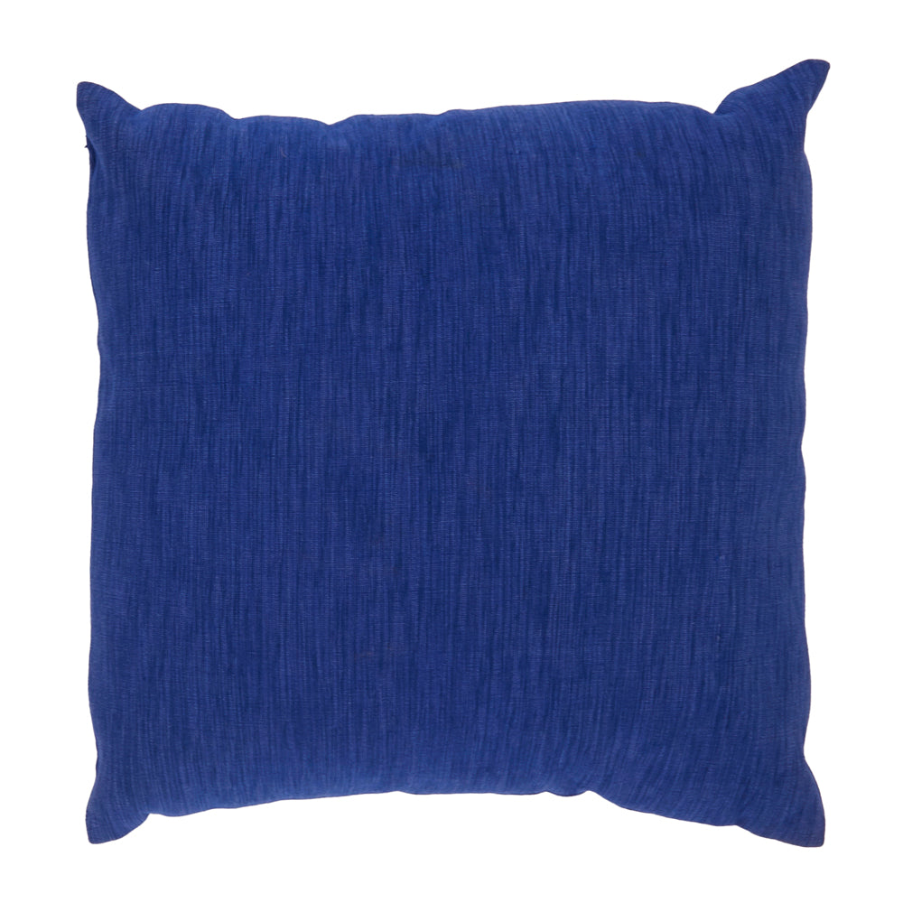 Bright Blue Textured Pillow
