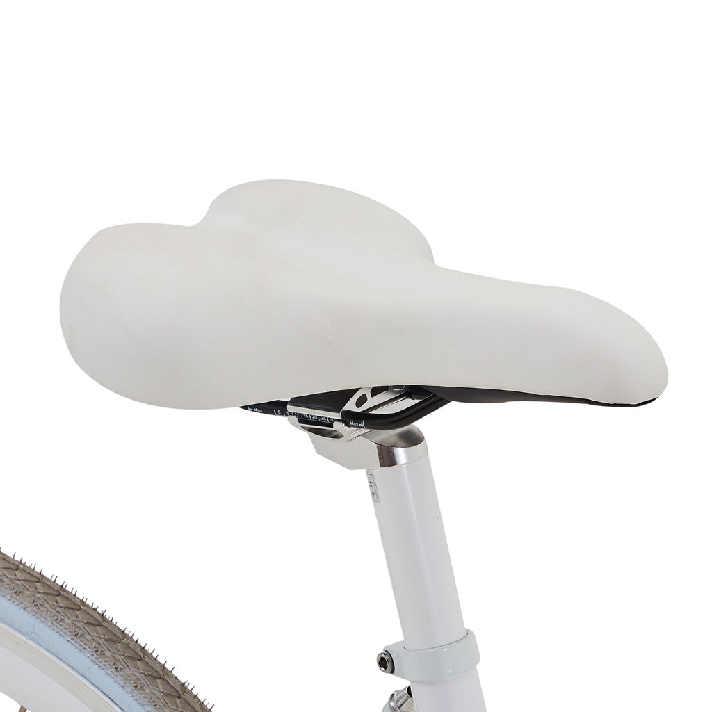 White Martone V3 Bicycle With Basket