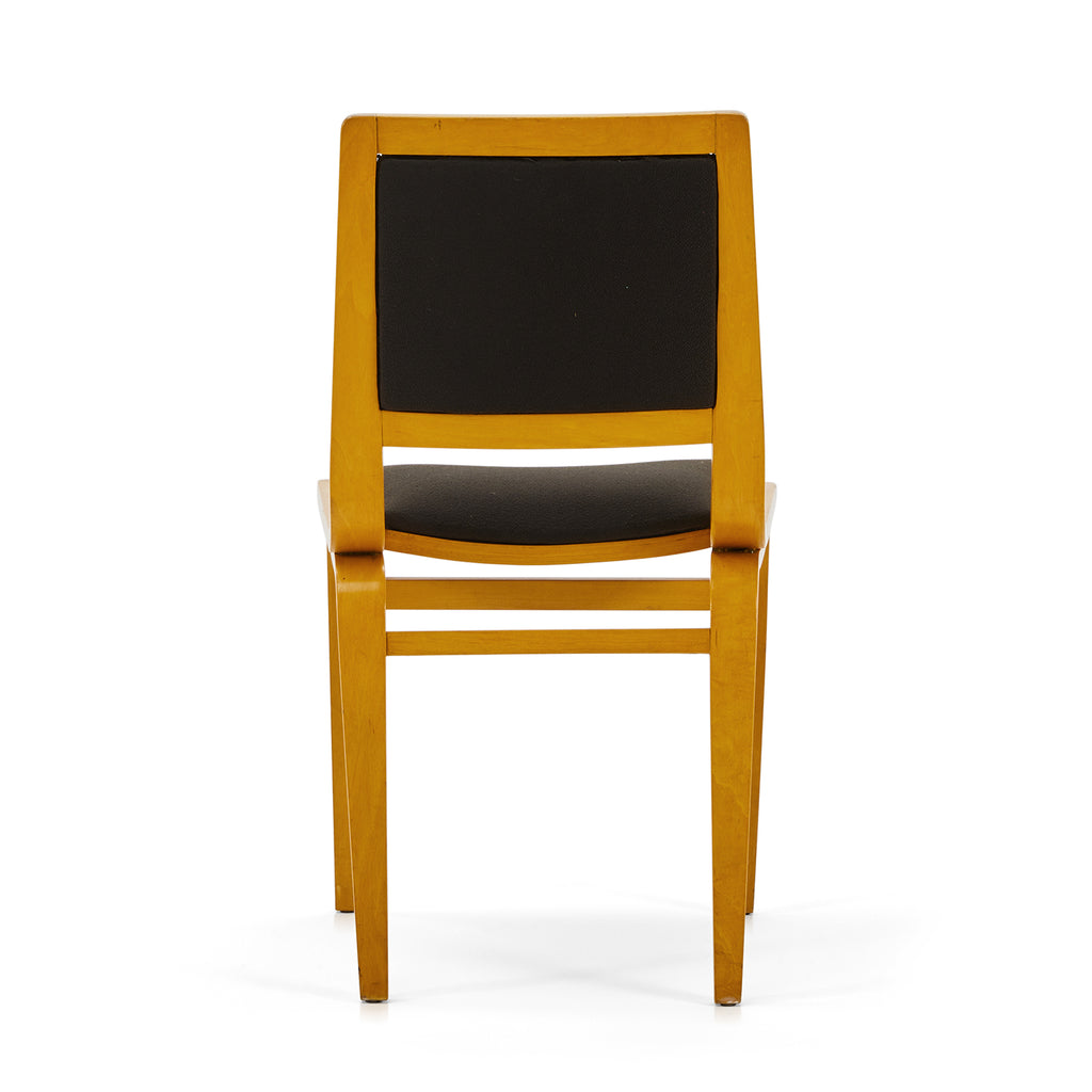 Wood & Black Modern Thonet Side Chair