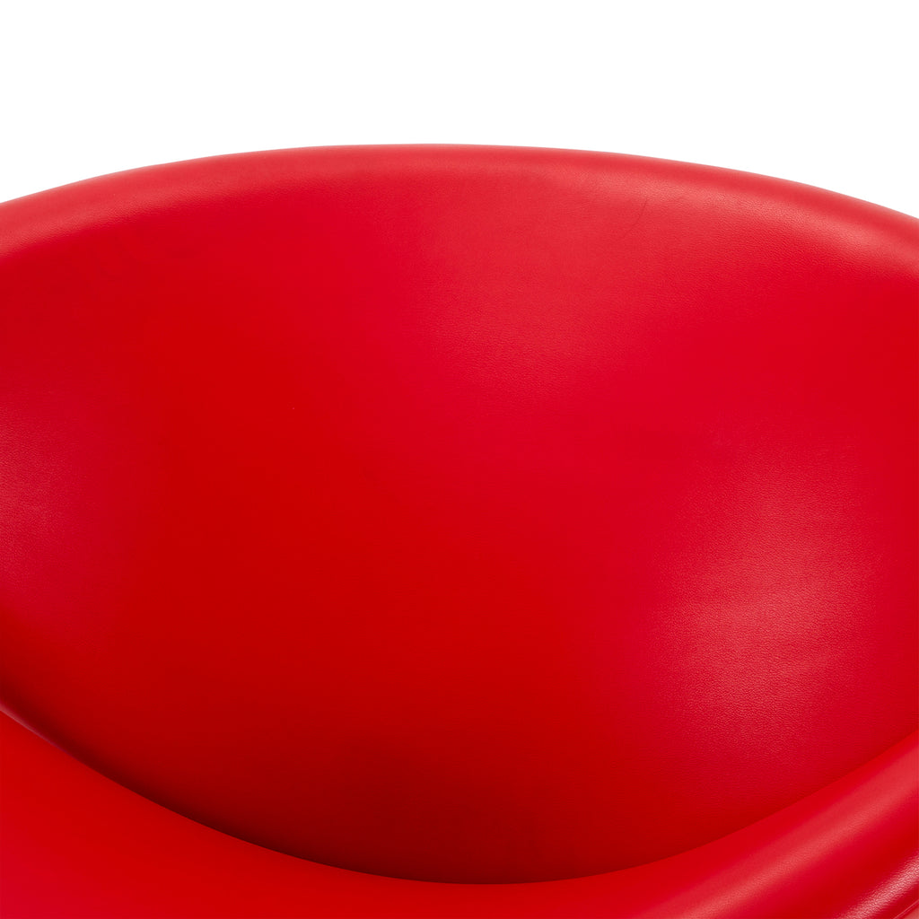 Red Paulin Oval Slice Chair