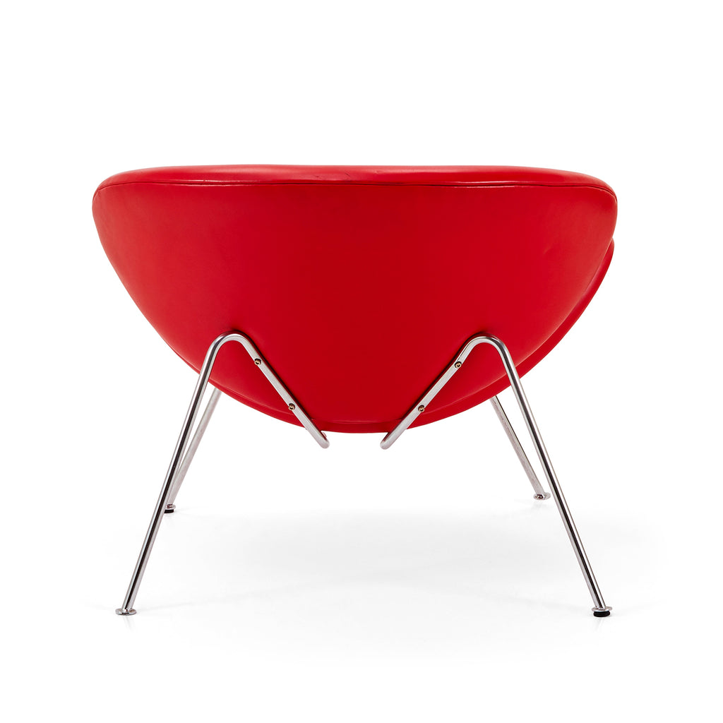 Red Paulin Oval Slice Chair
