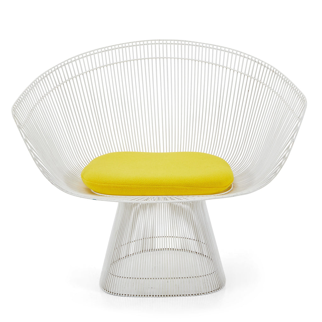 White & Yellow Platner Lounge Chair