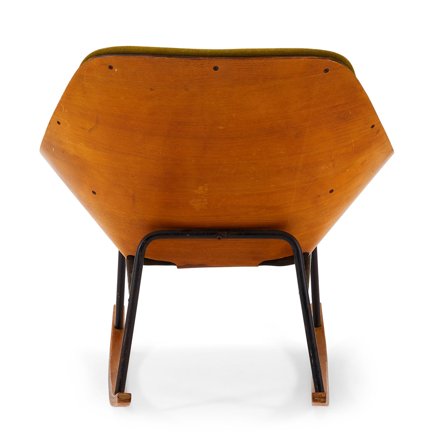 Scopp Rocking Chair Green Modern Plycraft Scoop Rocking Chair - Gil & Roy Props