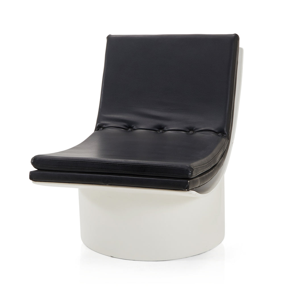 Black & White Scoop Lounge Chair