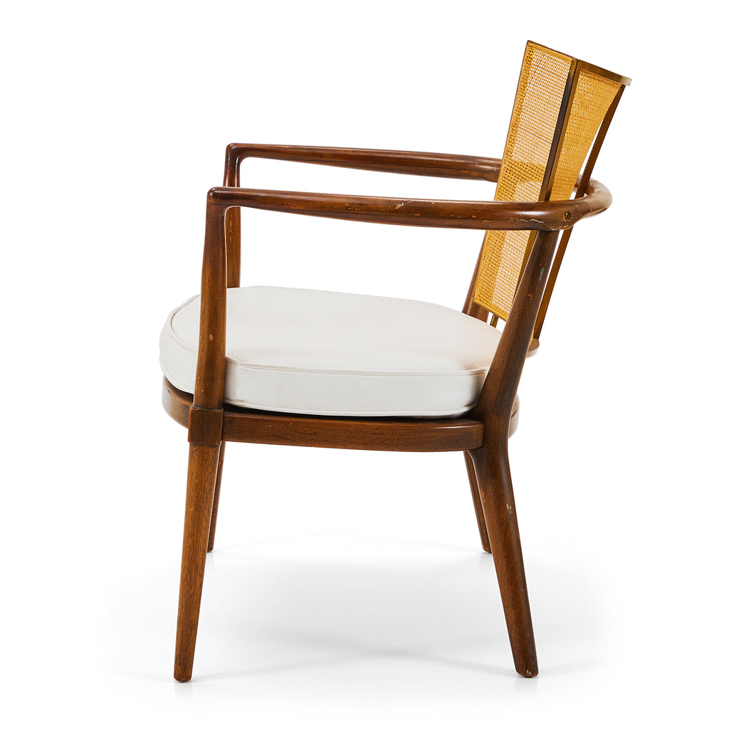 Wood & Cane Mid Century Lounge Chair