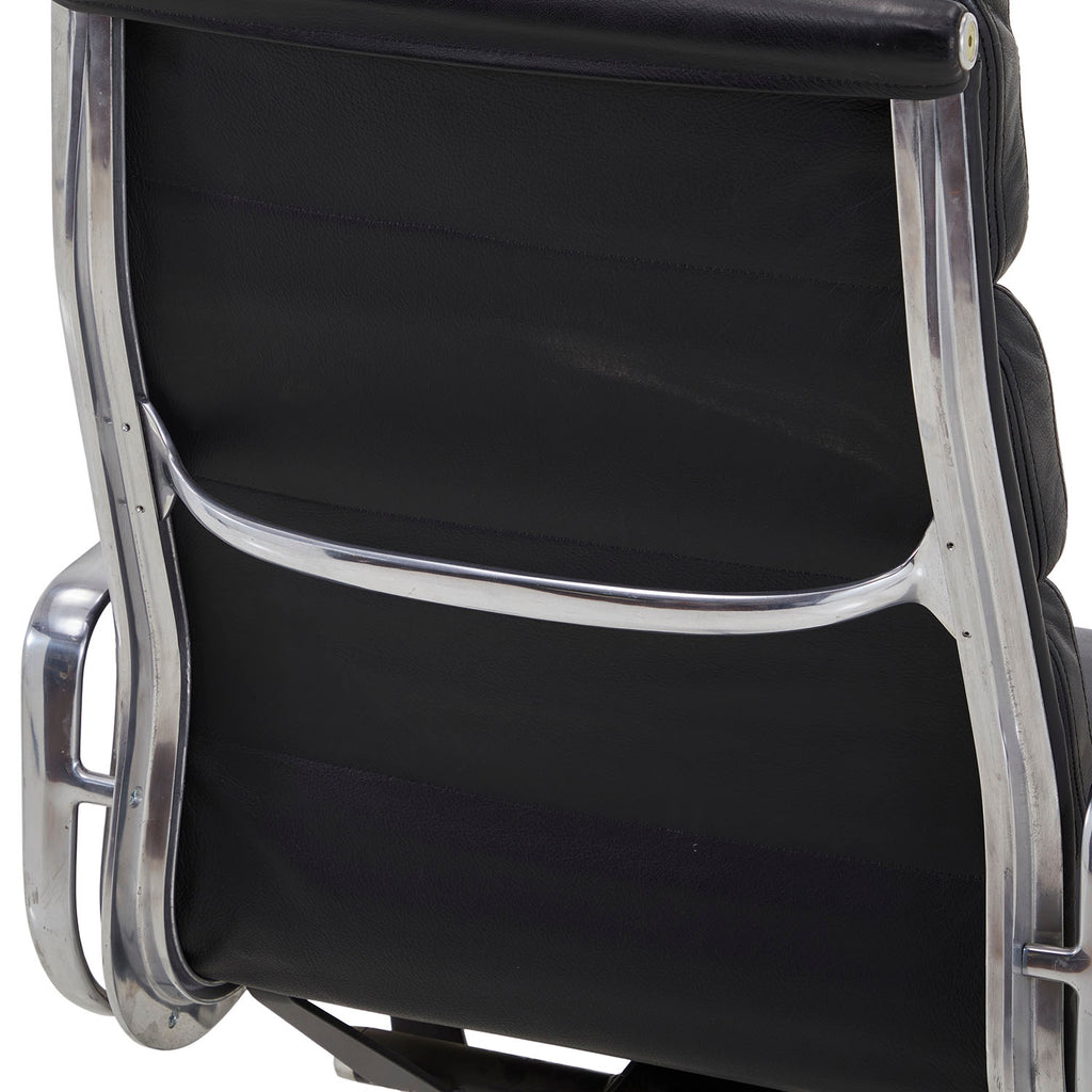 Black 3 Pad Rolling Office Chair