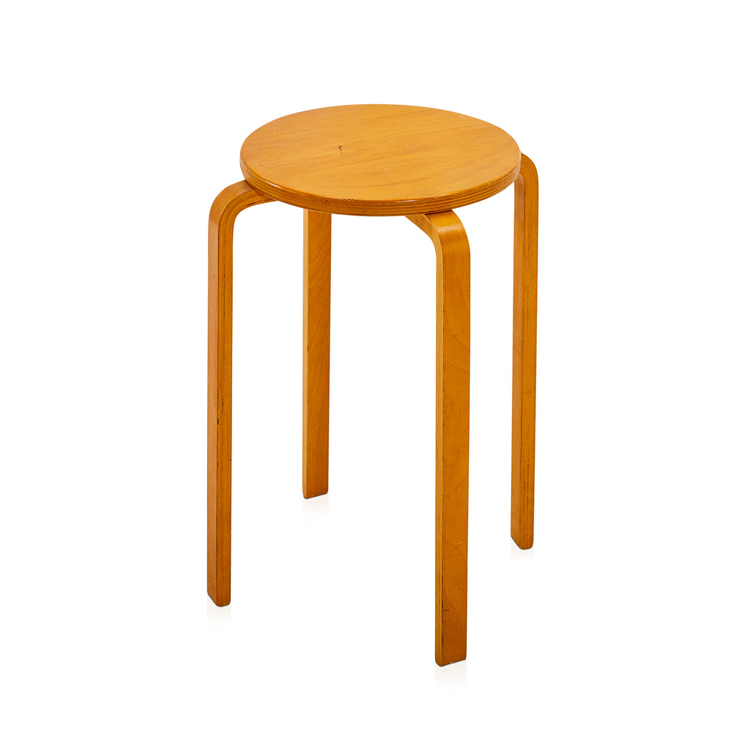 Four Leg Bent Wood Aalto Style Side Table