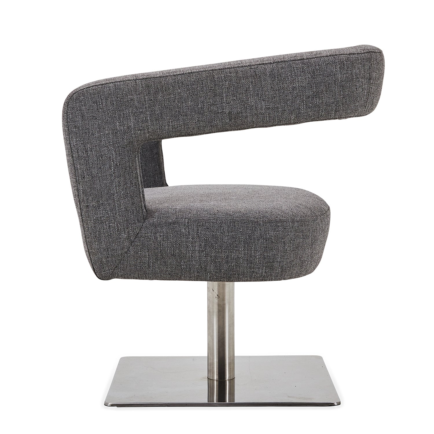 Loop Back Chair - Grey Fabric - Gil & Roy Props