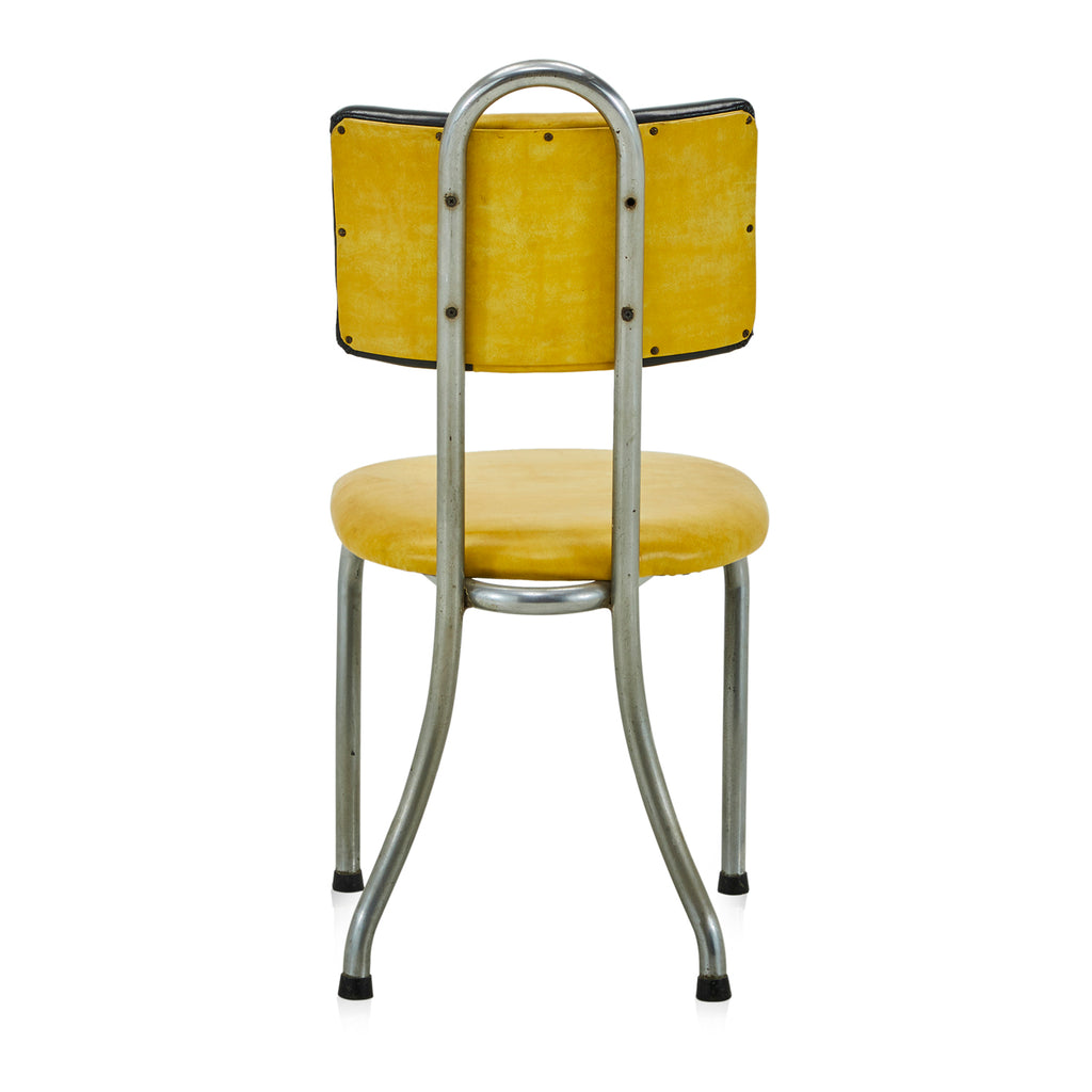 Yellow & Black Vinyl Kitchen Chair