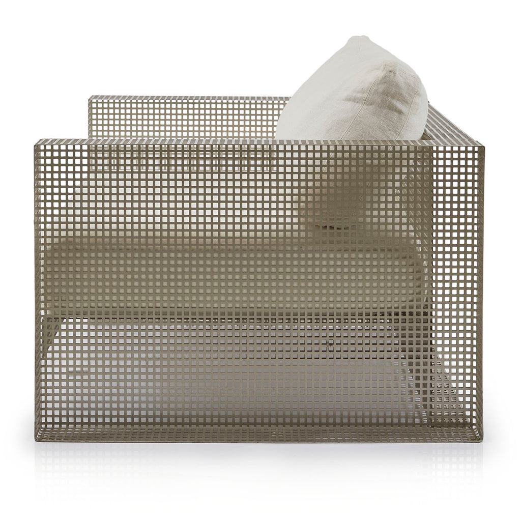 Heavy Perforated Steel Lounge Chair