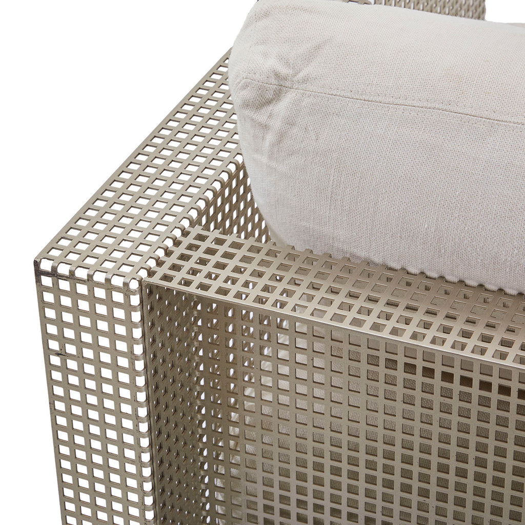 Heavy Perforated Steel Lounge Chair