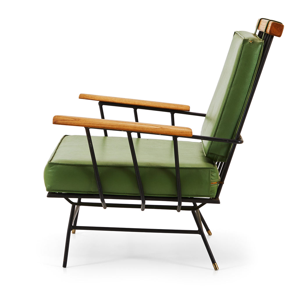 Cushioned Wire Armchair - Green
