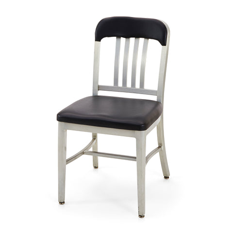 Navy Chair with Aluminum Back