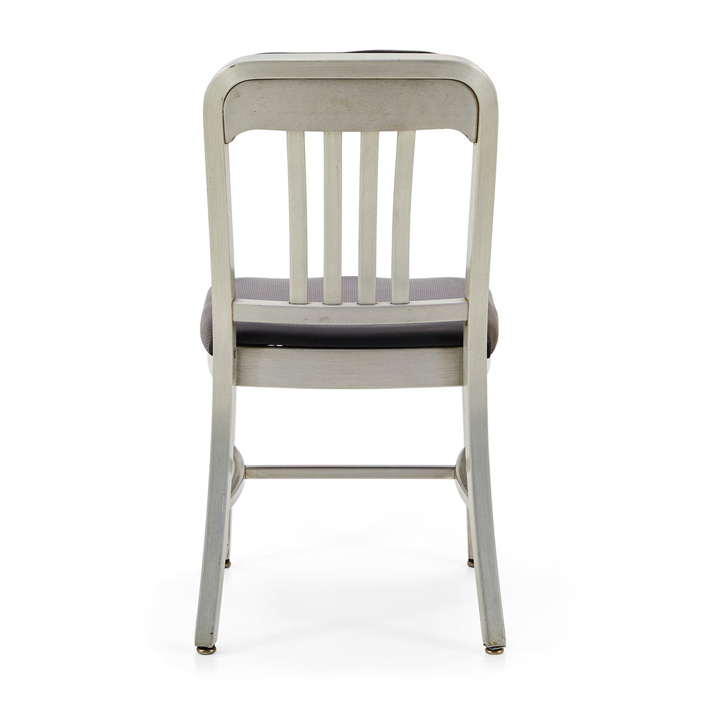 Navy Chair with Aluminum Back