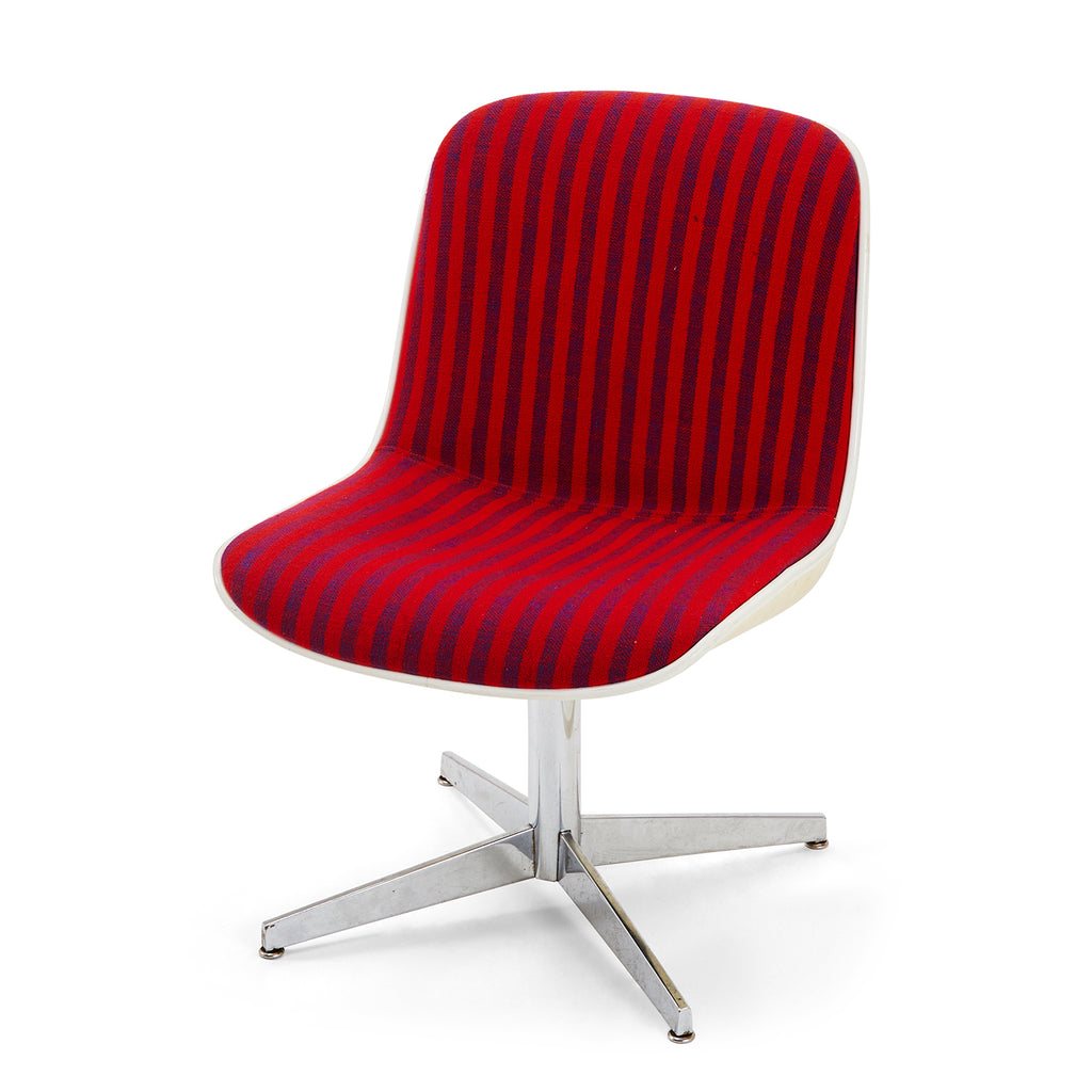Red & Purple Striped Office Chair