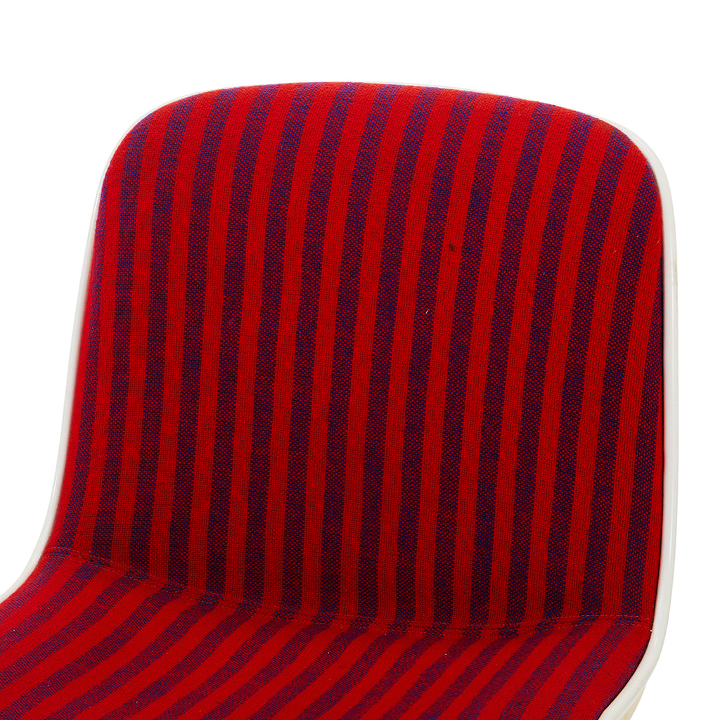 Red & Purple Striped Office Chair