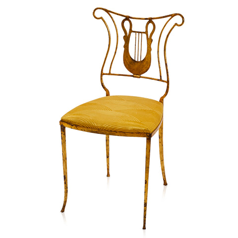 Gold Harp Dining Chair