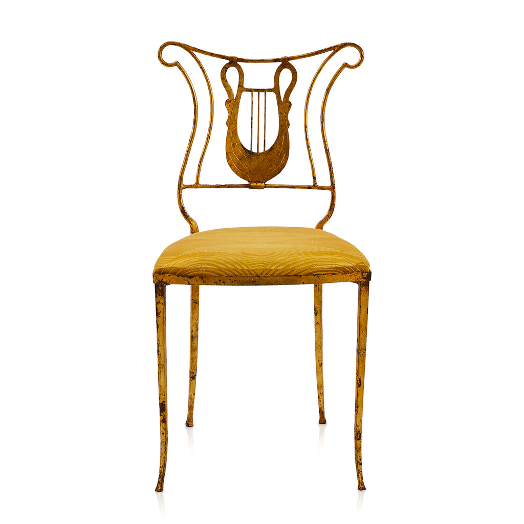 Gold Harp Dining Chair