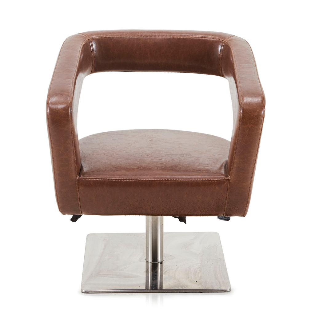 Loop Back Chair - Brown Leather