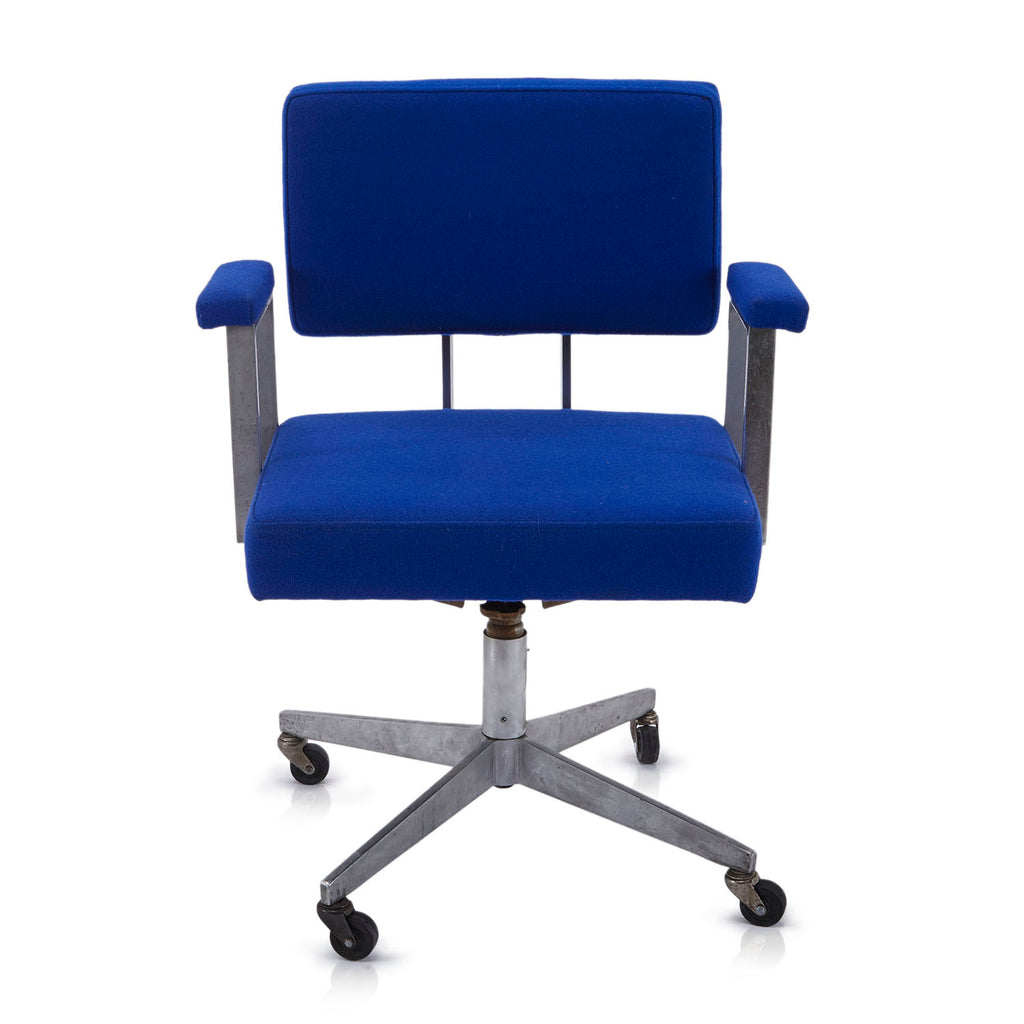 Blue Square Rolling Office Chair