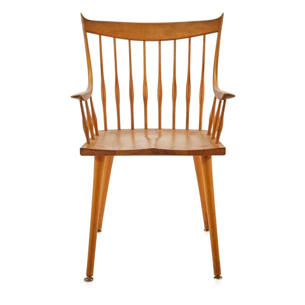 Wood Windsor Dining Arm Chair