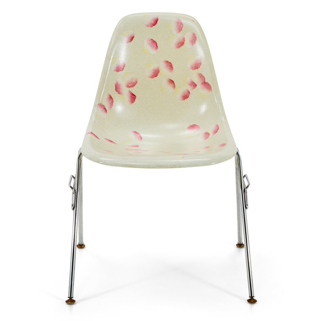 White Rose Petal Shell Side Chair