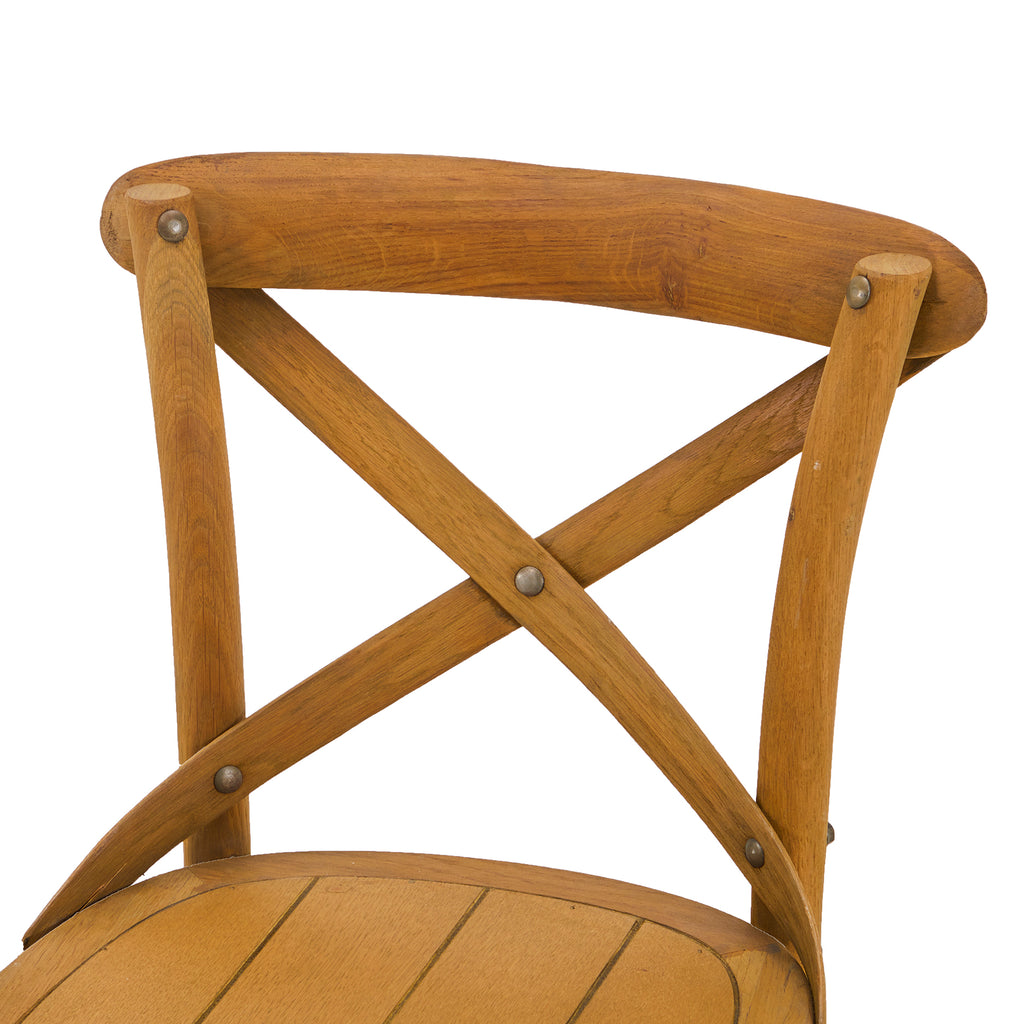 Wood Vintage Cross Back Chair