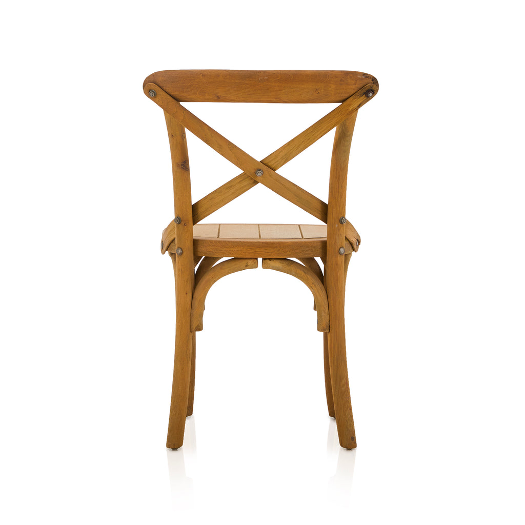 Wood Vintage Cross Back Chair