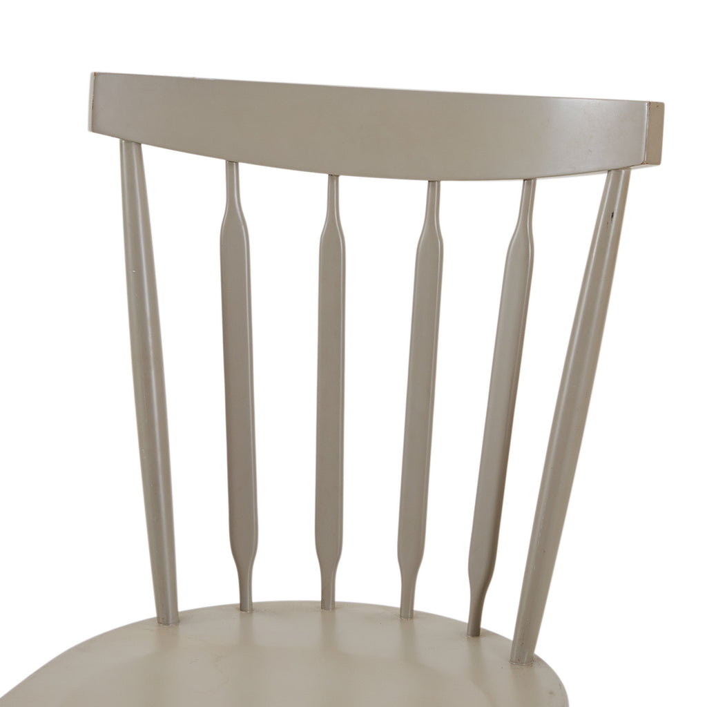 Grey Spindle Back Dining Chair