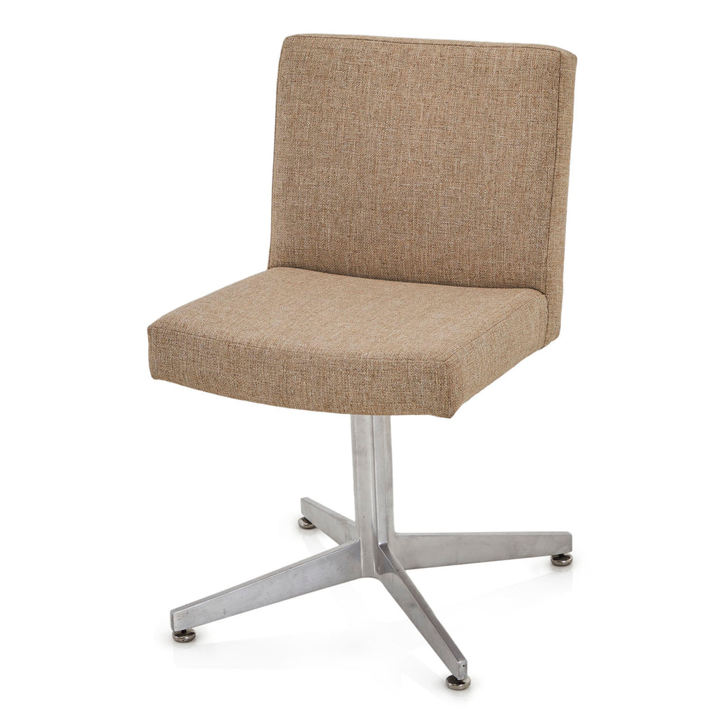 Beige Aluminum Base Swivel Chair