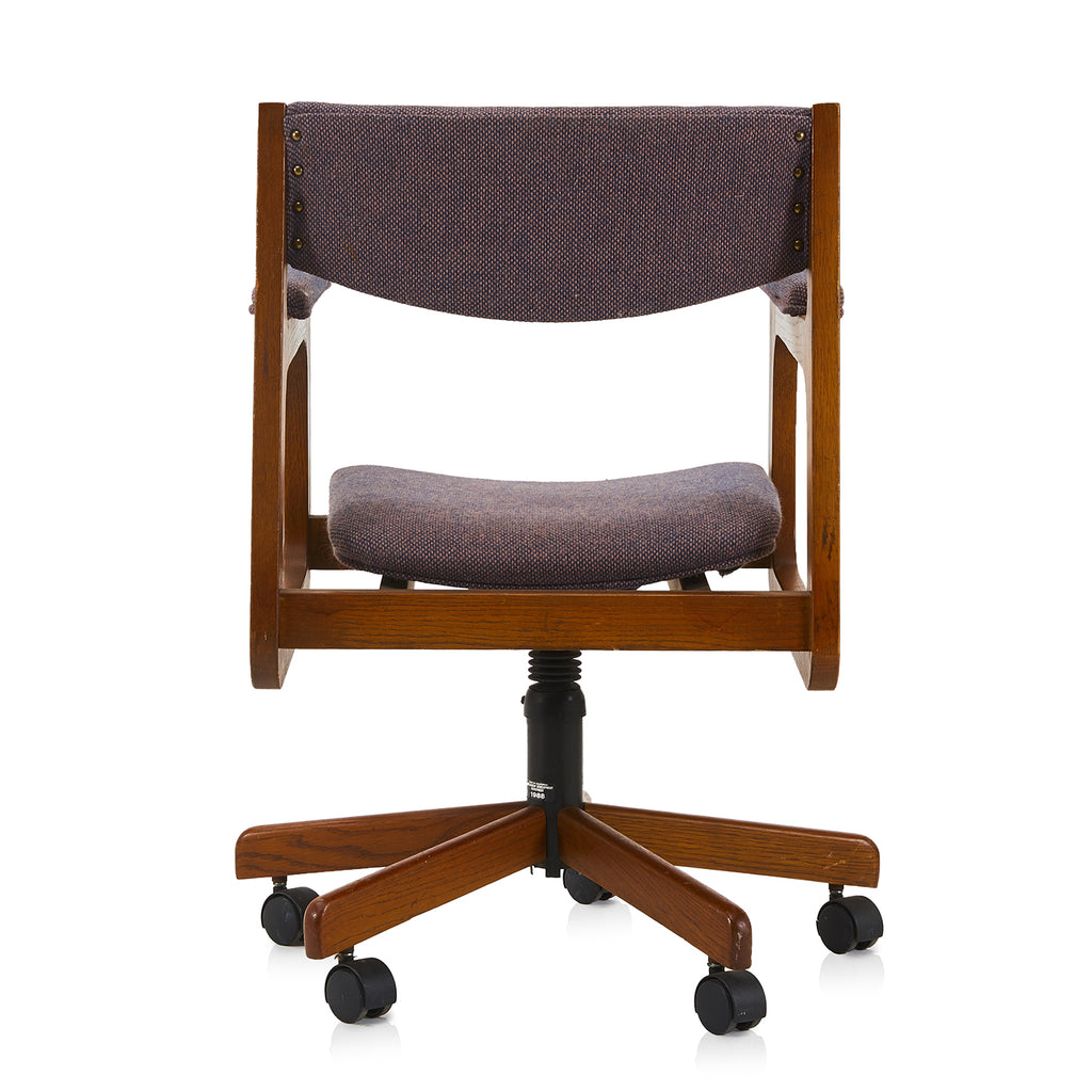 Brown & Wood Mid Century Office Chair