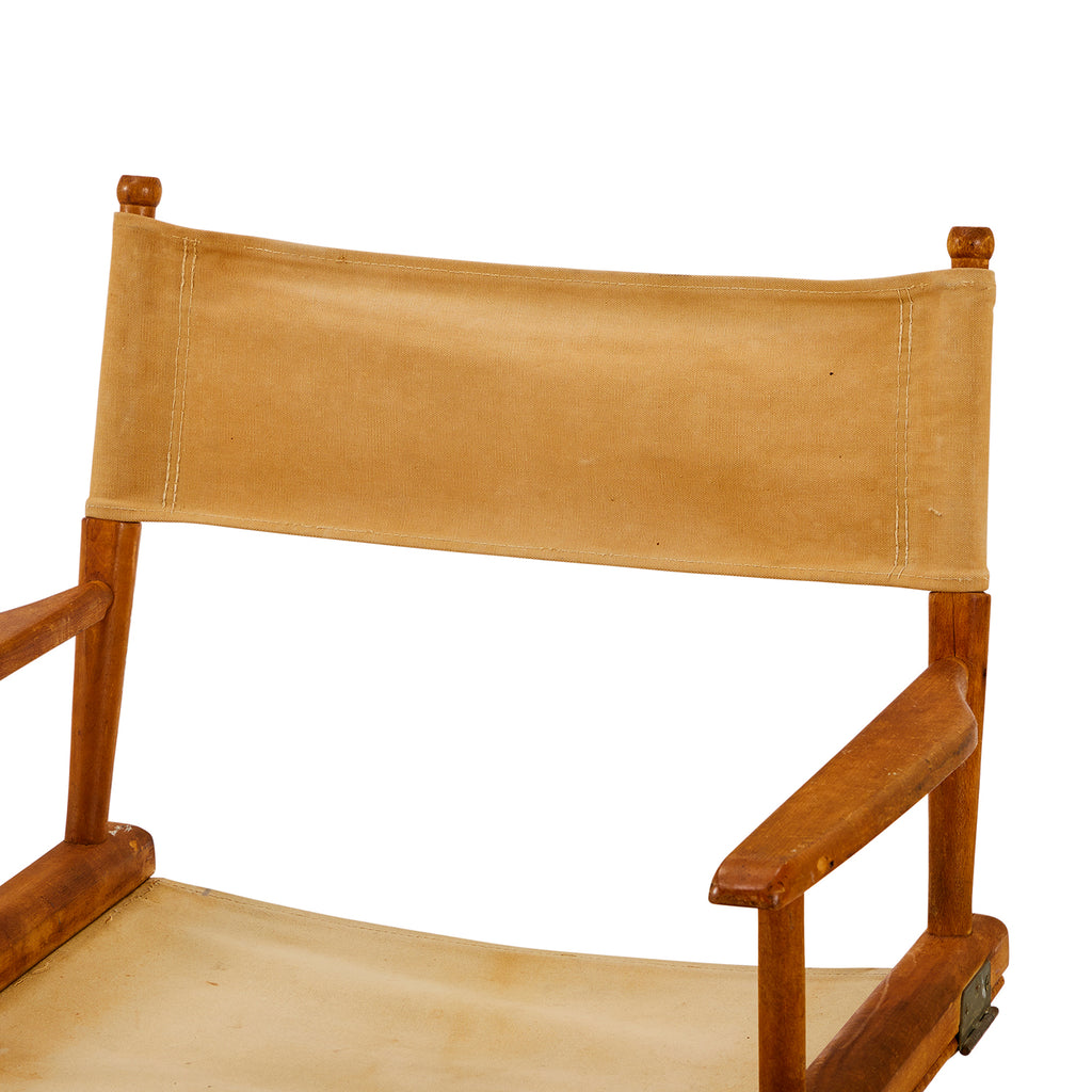 Wood & Tan Vintage Directors Chair
