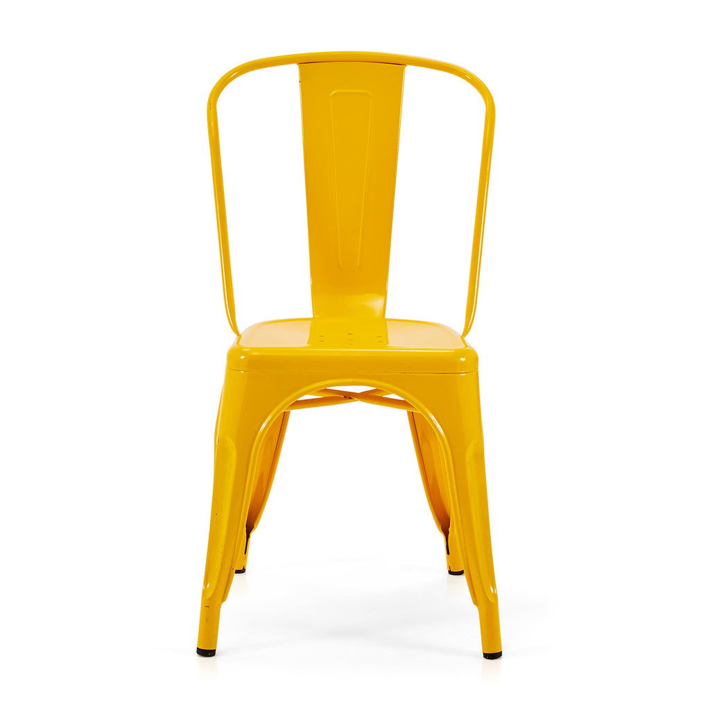 Yellow Tolix Metal Cafe Chair