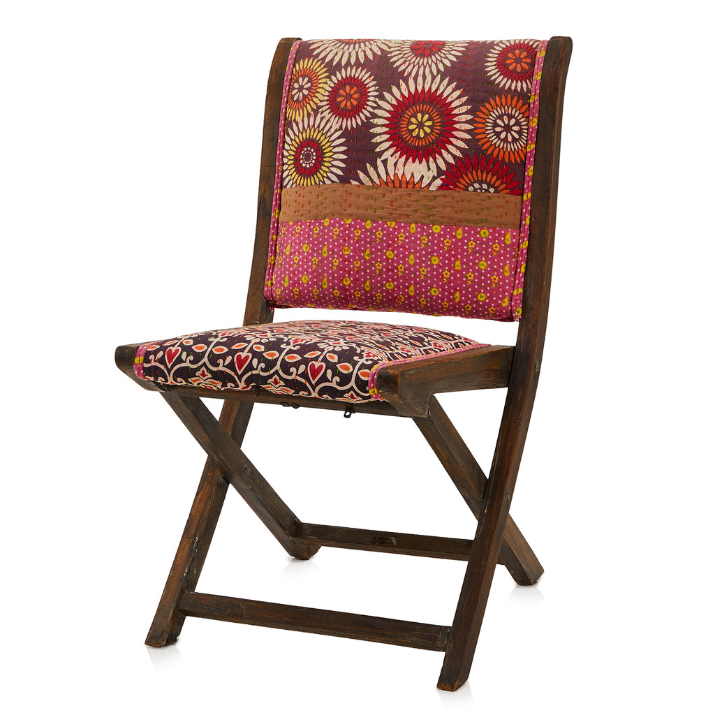 Patchwork Bohemian Dining Chair - Floral