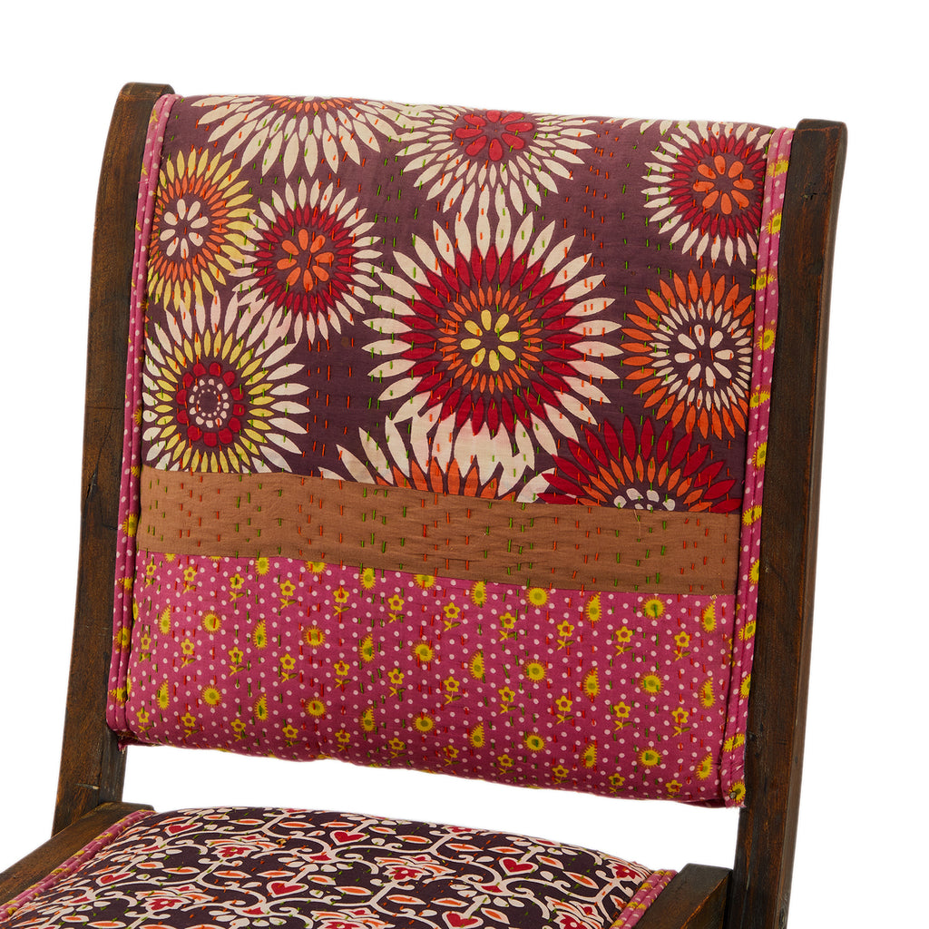 Patchwork Bohemian Dining Chair - Floral