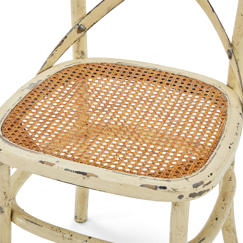 Tan & Cane Seat Bistro Dining Chair