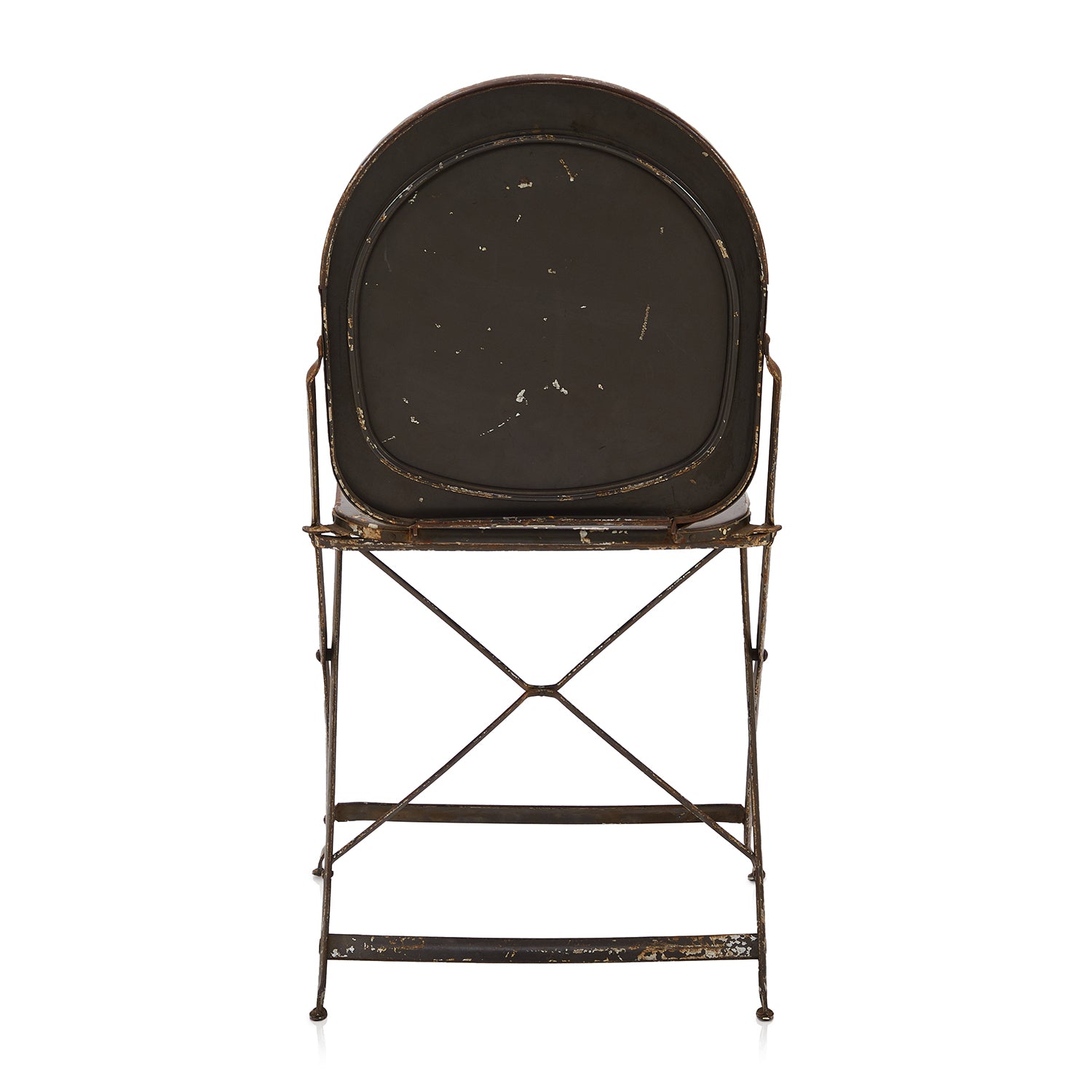 Rustic Metal Metal Folding Chair - Gil & Roy Props