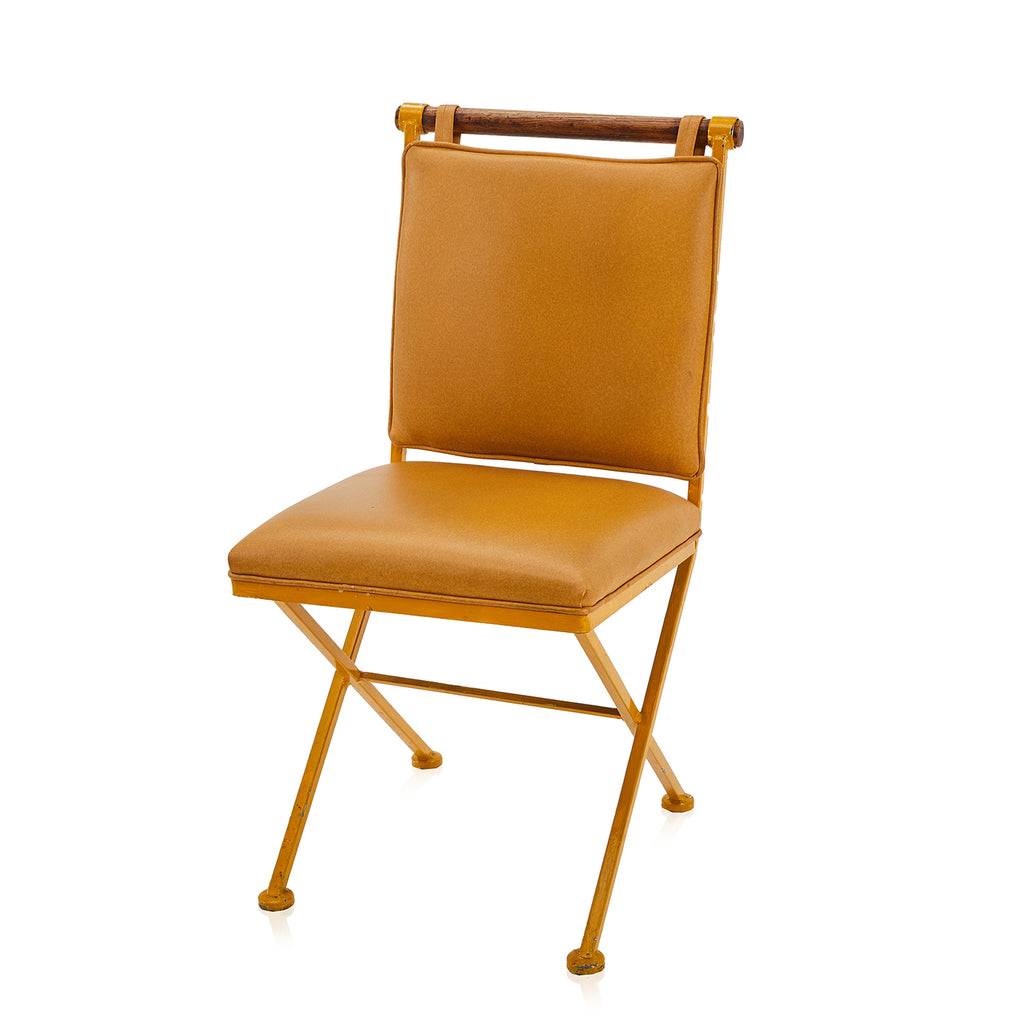 Yellow Vinyl Dining Side Chair