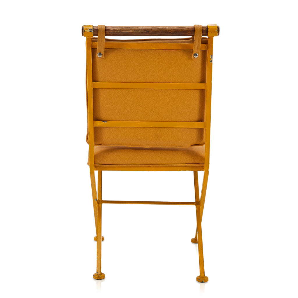 Yellow Vinyl Dining Side Chair