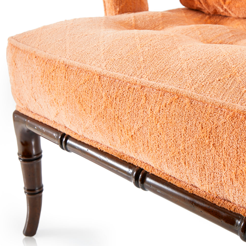 Salmon Upholstered Armchair