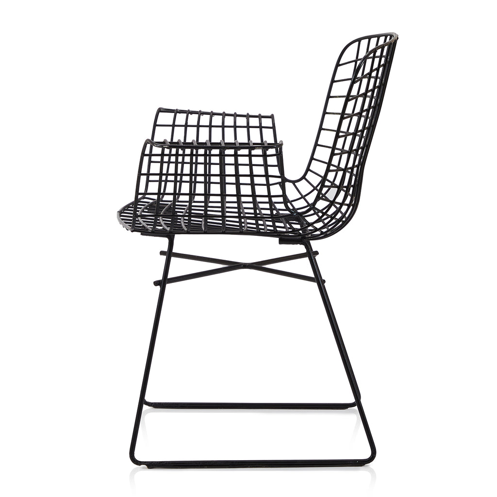 Black Bertoia Wing Arm Chair