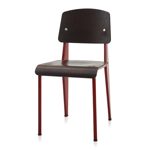 Burgundy Prouve Dining Side Chair
