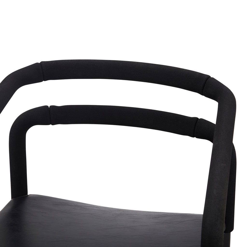 Black Foam Tube Chair