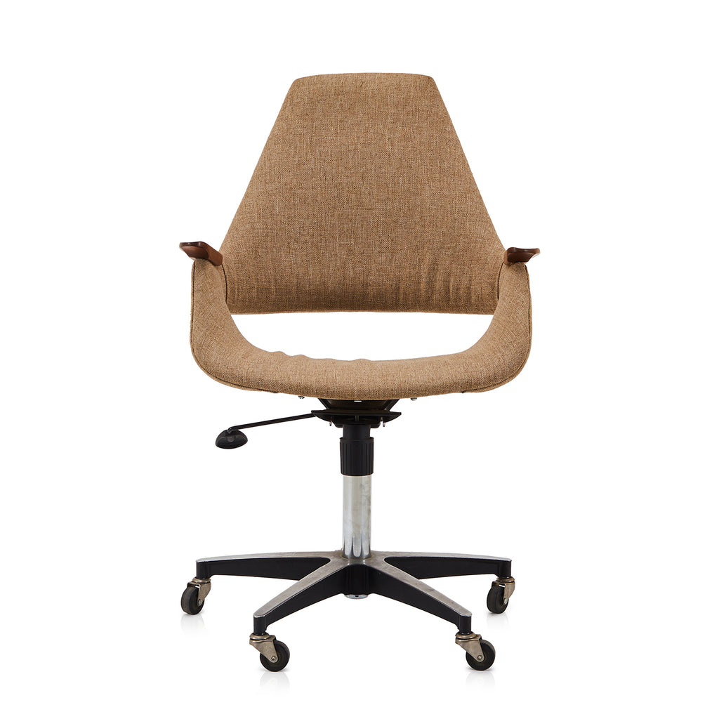 Beige Keyhole Office Chair