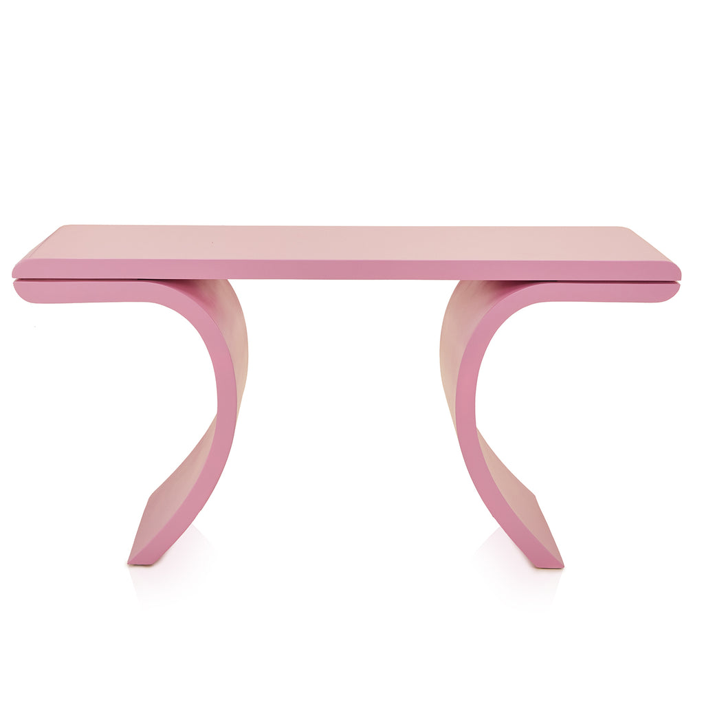 Pink 80's Folded Console Table