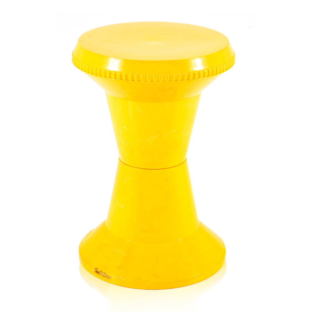 Plastic Spool Pedestal Yellow Gil Roy Props plastic-spool-pedestal-yellow-gil-roy-props