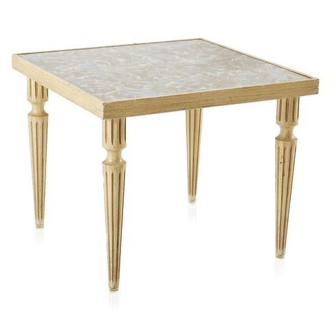 Gold & Brown Textured Empire Deco Side Table