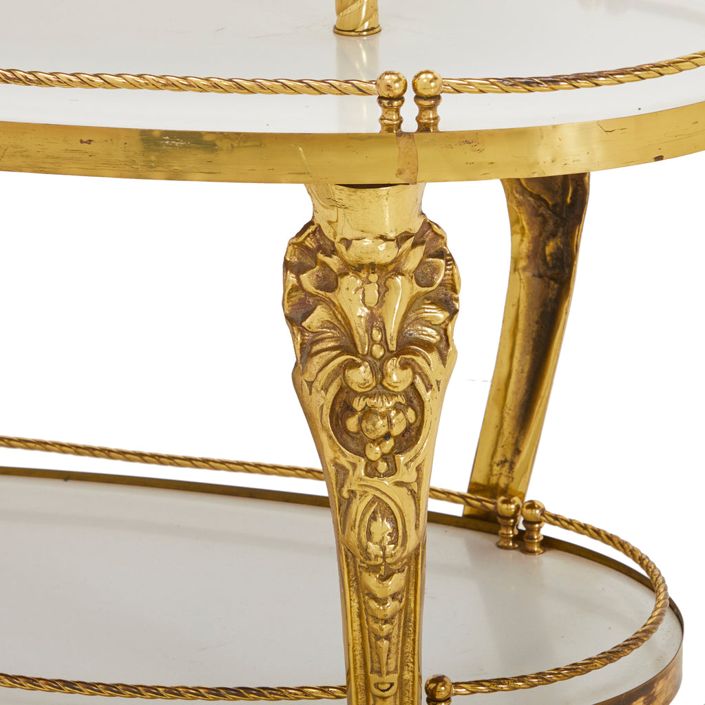 Gold Three Tier Serving Table