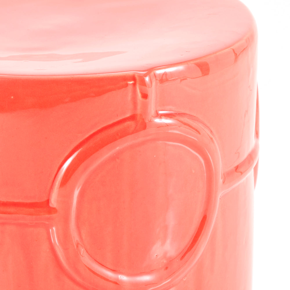 Salmon Cylinder Pedestal