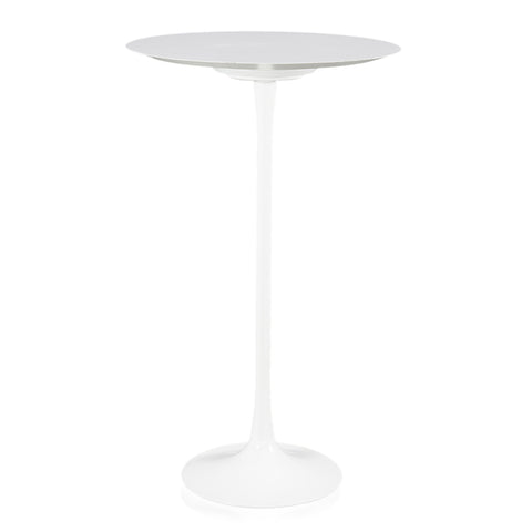 Tall White Saarinen Tulip Bar Table